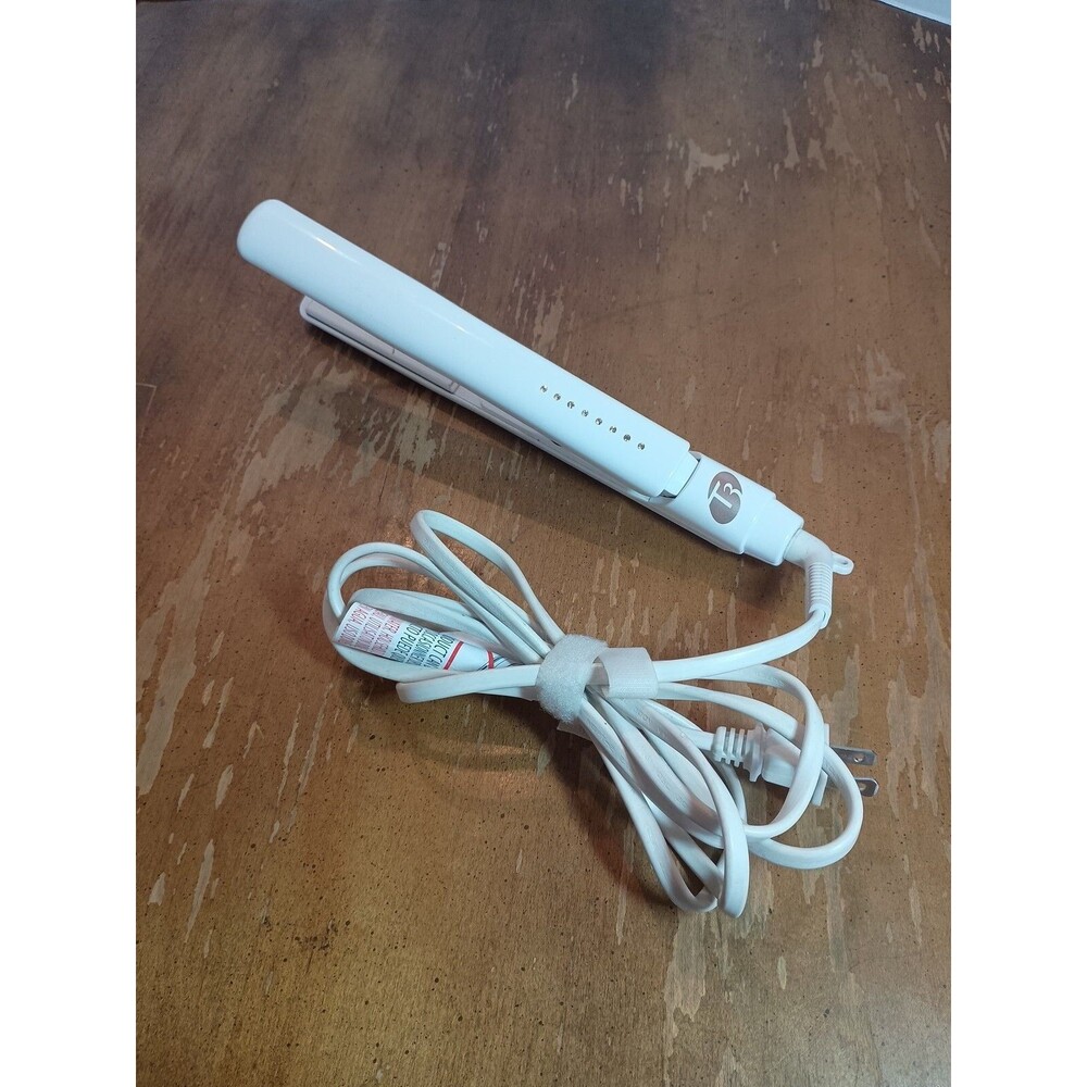 T3 Micro 1" Flat Iron Hair Straightener #73509 White Rhinestones